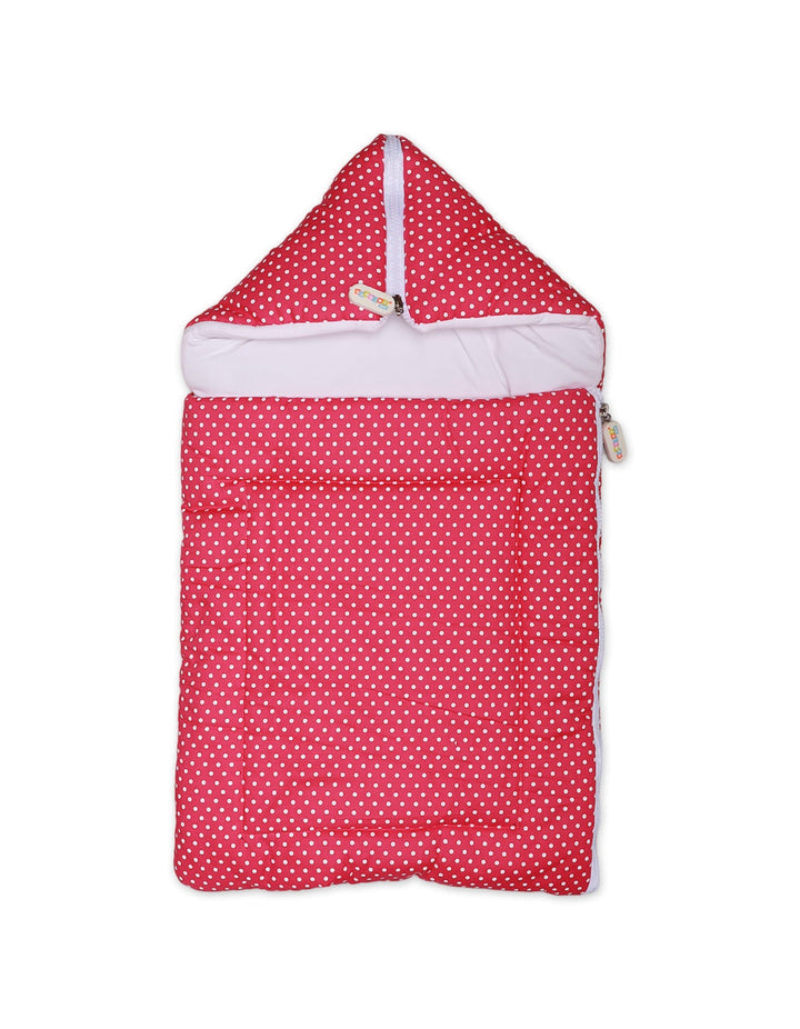 Carry Nest Zipper Pink Polka