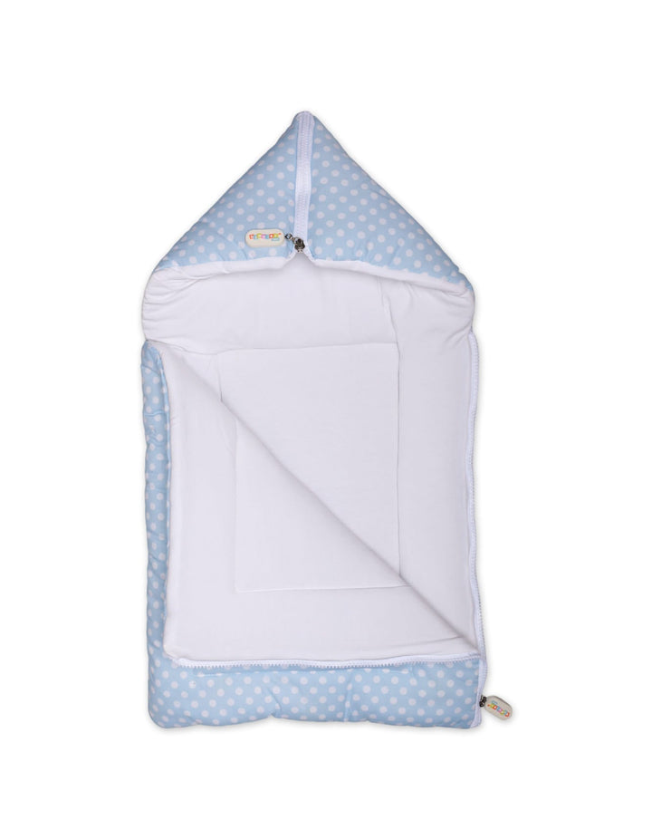 Carry Nest Zipper Blue Polka