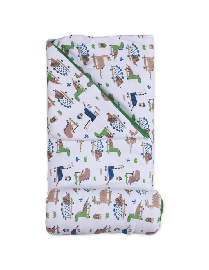 Zubaida's Reversible Blankets Dino