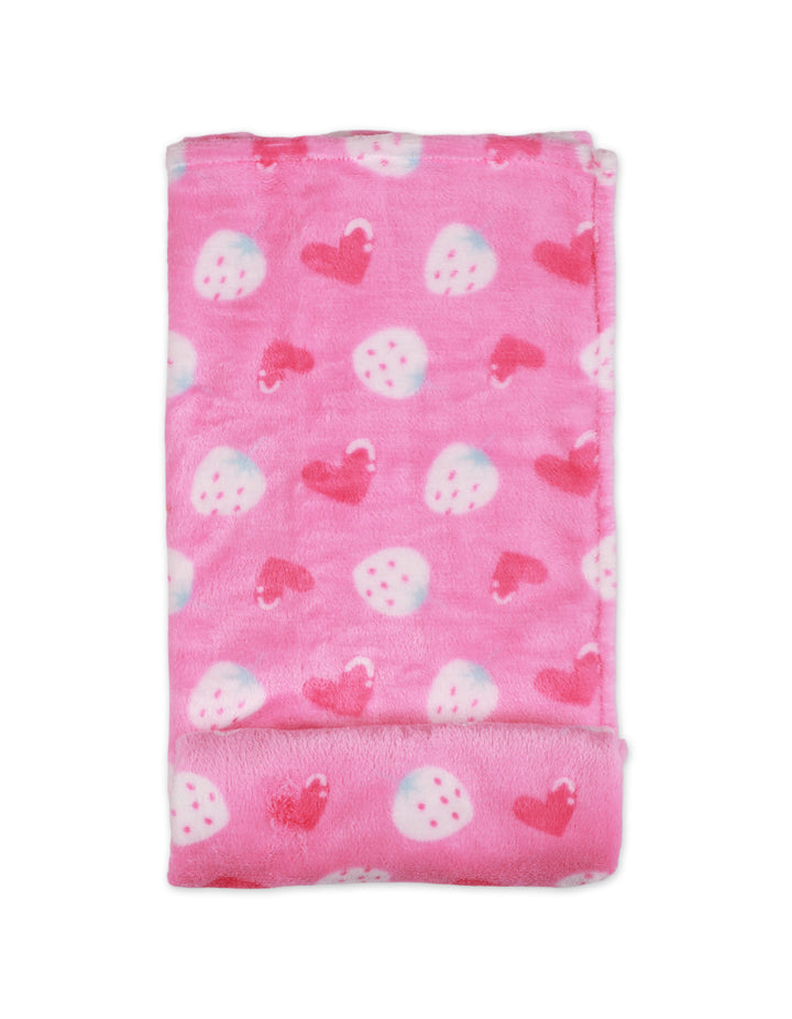 Zubaida's Fleece Blanket Strawberry