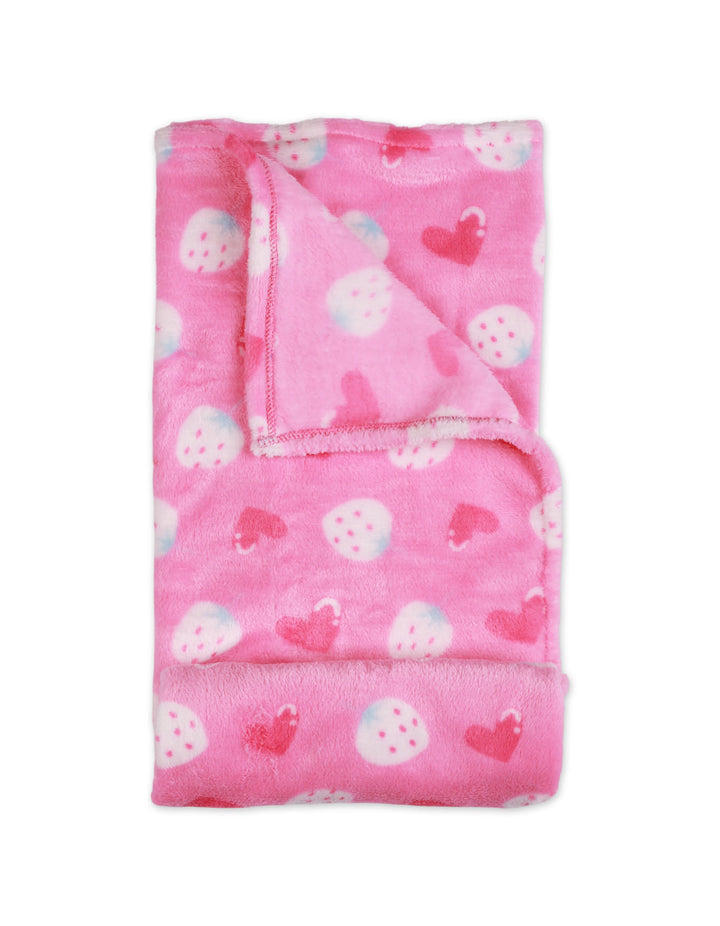 Zubaida's Fleece Blanket Strawberry