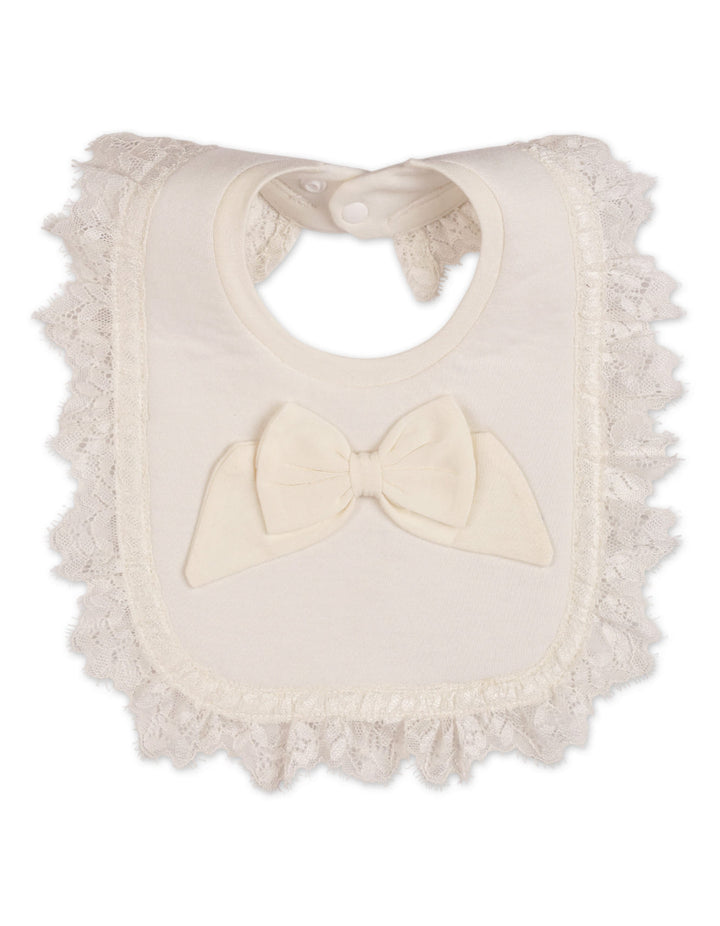 Zubaida's Formal Bib with Lace for Girls