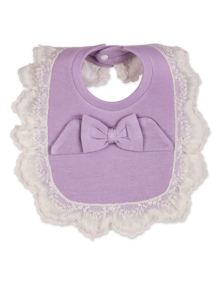 Zubaida's Formal Bib with Lace for Girls