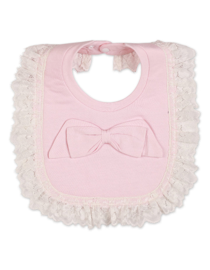 Zubaida's Formal Bib with Lace for Girls