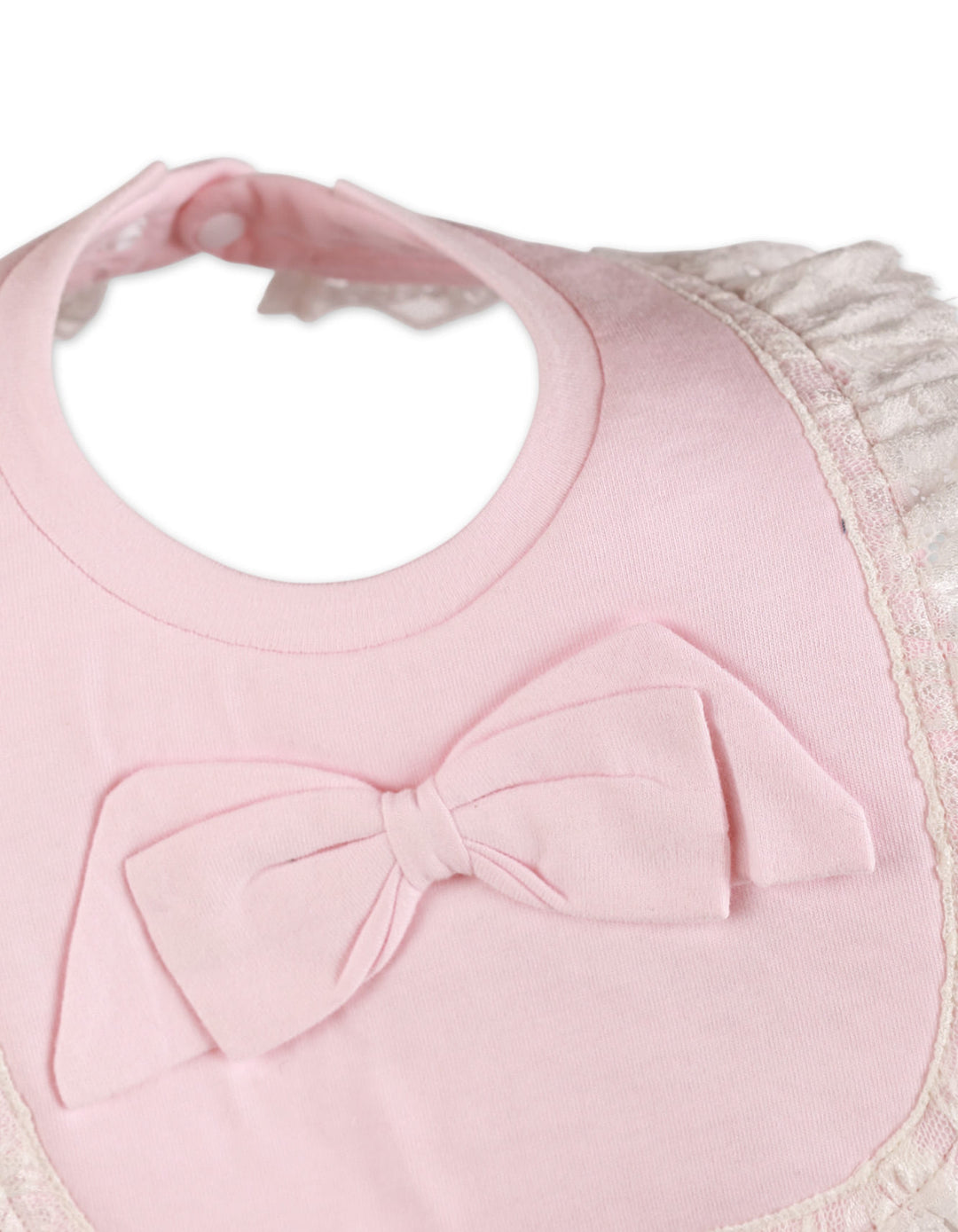 Zubaida's Formal Bib with Lace for Girls