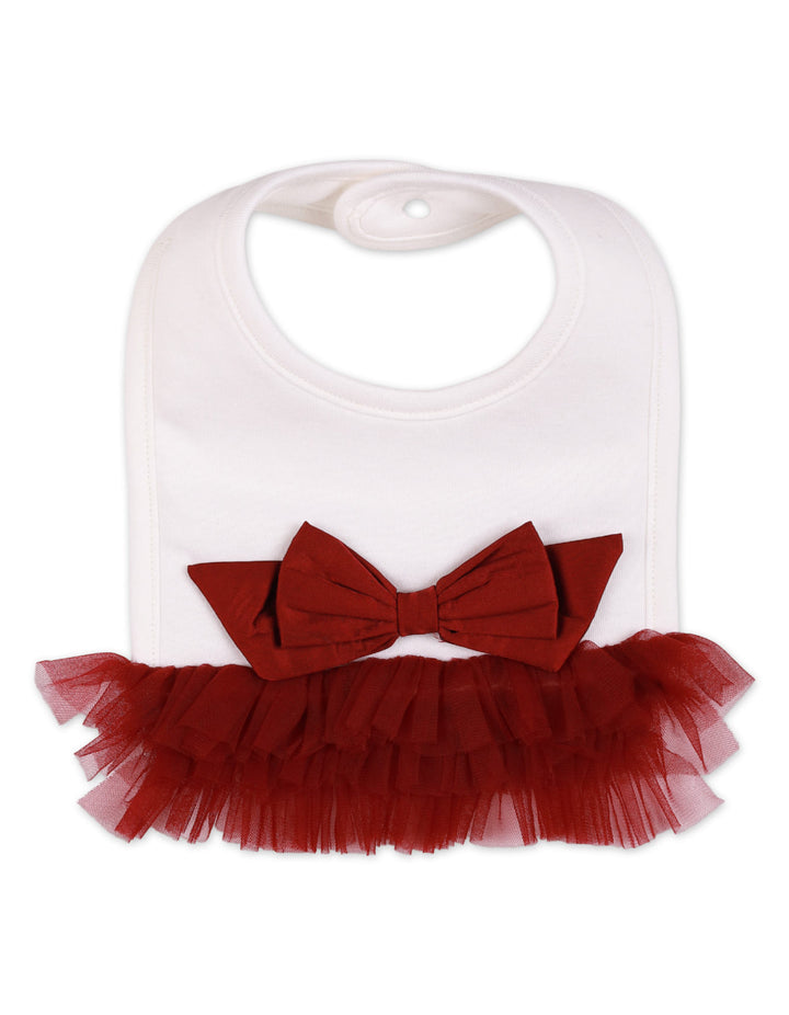 Zubaida's Formal Bib with Frills for Girls