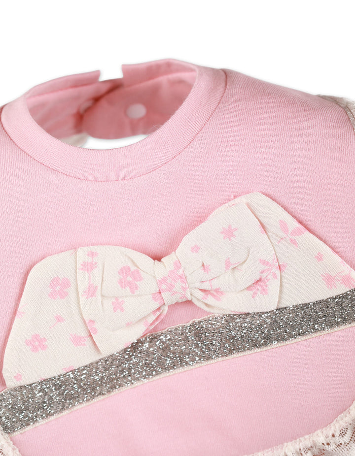 Zubaida's Formal Bib with Frills for Girls