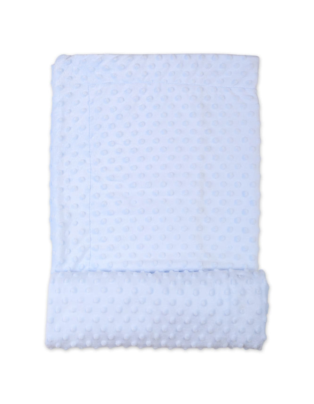 Baby Blanket Bambies Minky Dots Light Blue at Zubaidas
