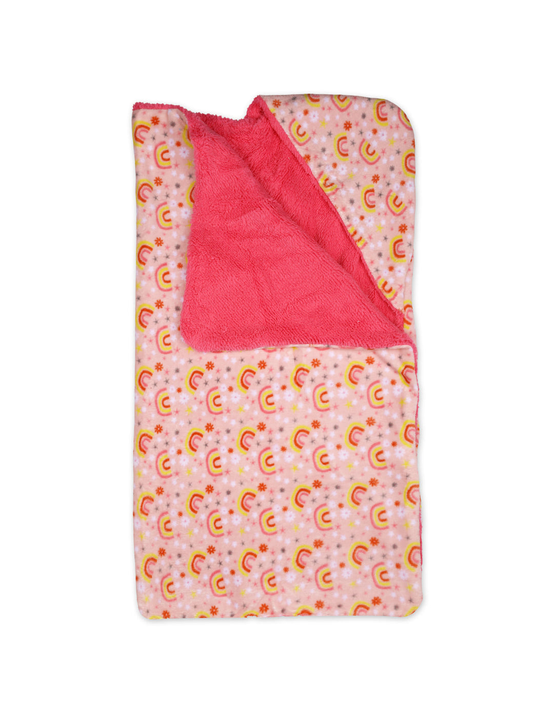 Baby Girl Hooded Swaddle Blanket Rainbow Light Pink and Dark Pink at Zubaidas Online Pakistan