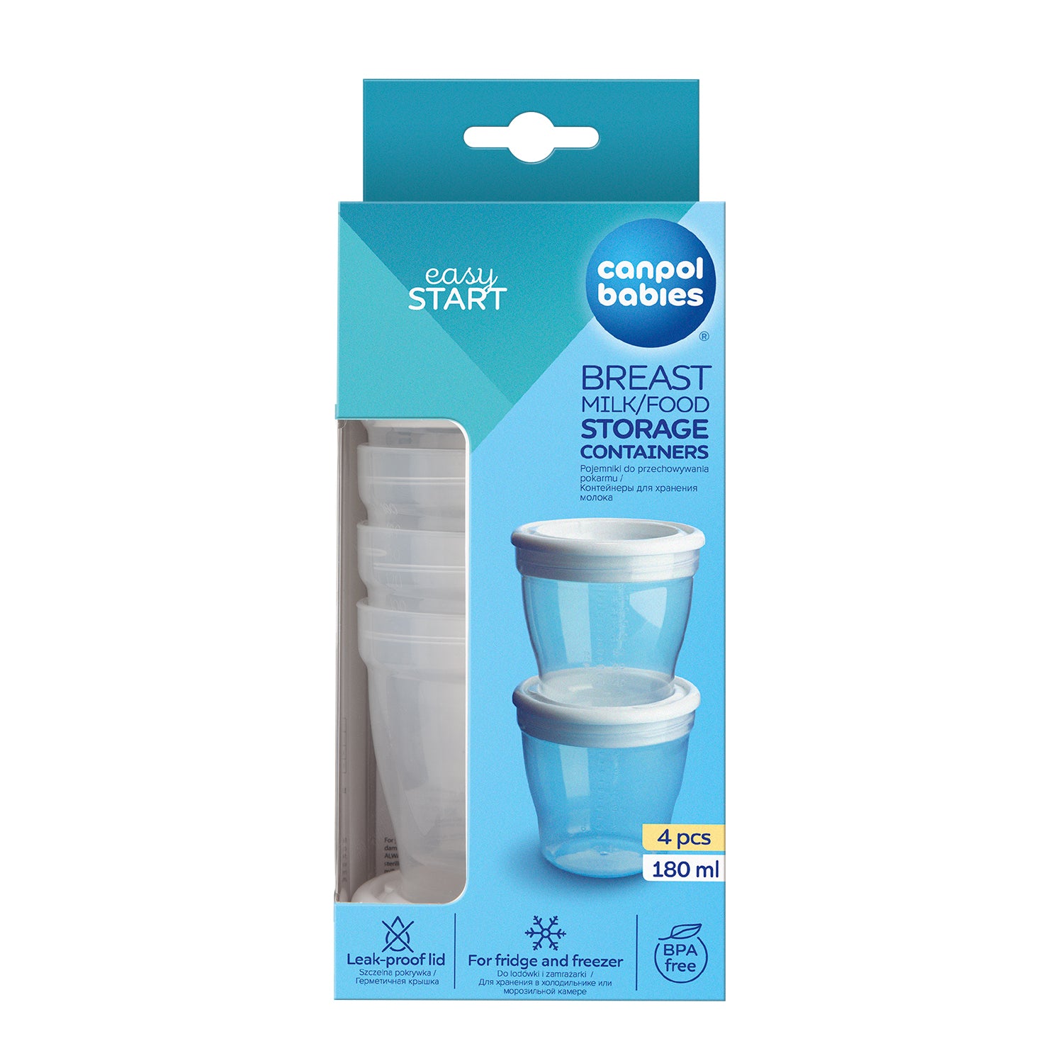 MILK☆ Canpol babies Breast Milk/Food Starage Containers 4 pieces