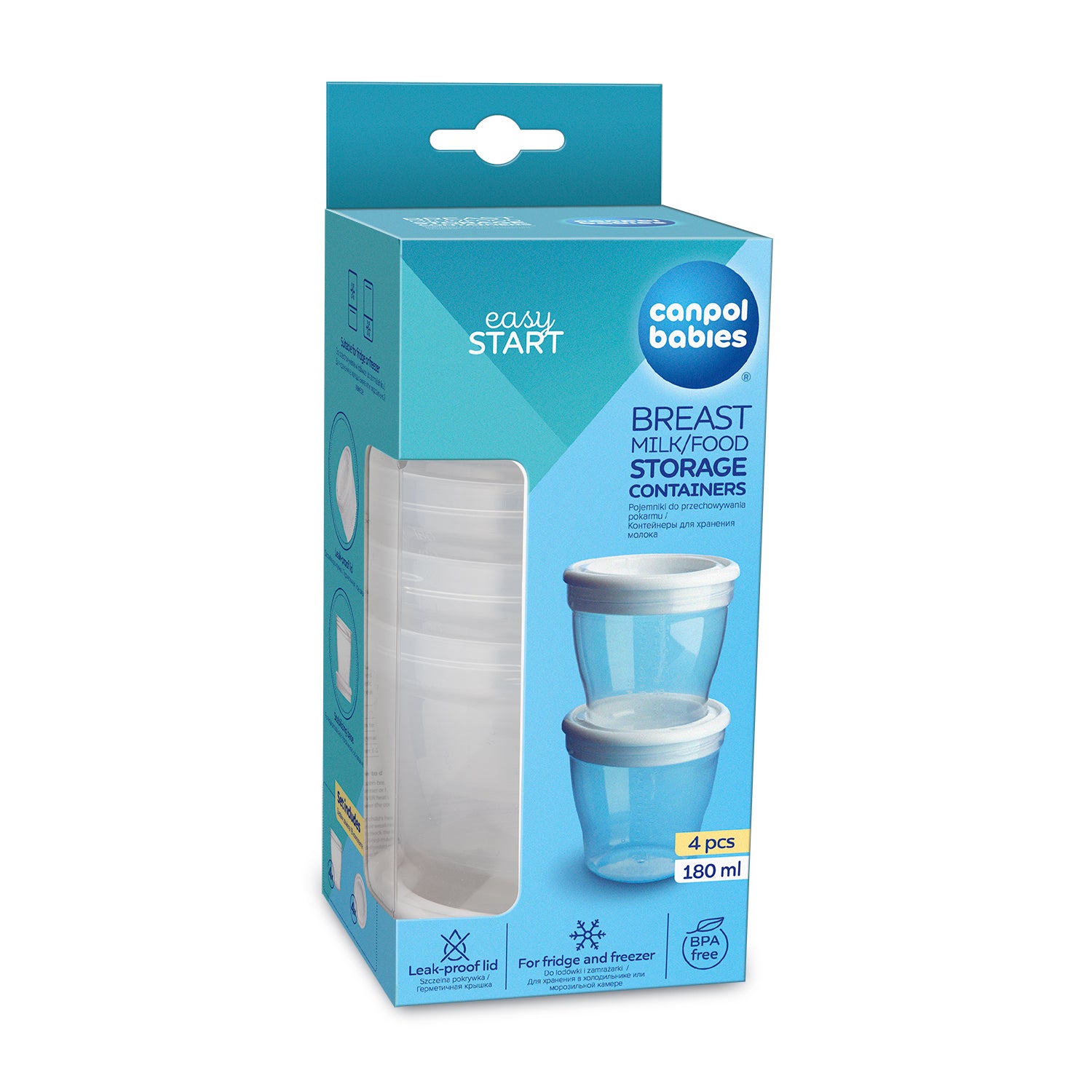 Canpol babies Breast Milk/Food Starage Containers pieces 180 ML