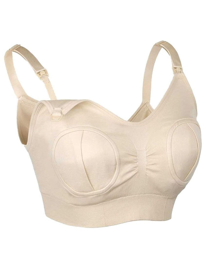 Haakaa Hands-Free Pumping and Nursing Bra Beige - Medium - MHK135-P