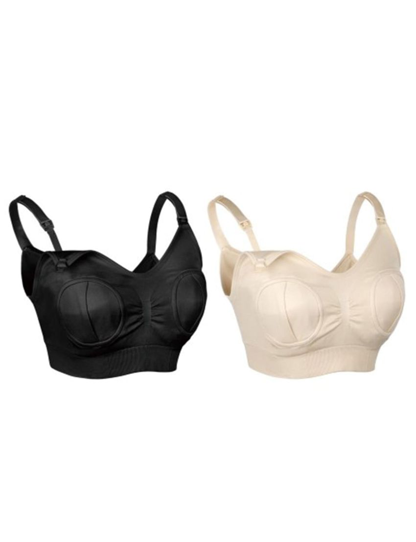 Haakaa Hands-Free Pumping and Nursing Bra Black - Large - MHK116-B