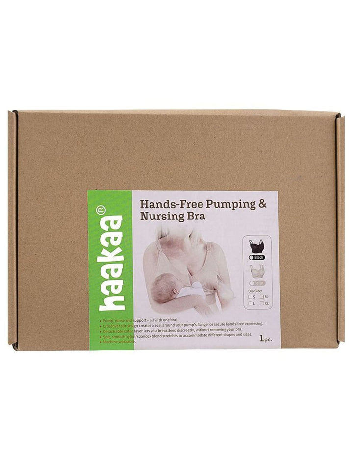 Haakaa Hands-Free Pumping and Nursing Bra Beige - Large - MHK116-P