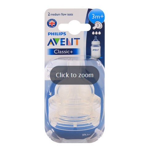 Philips AVENT Teat Medium Flow 3m + 3h PK2 (SCF633/27)