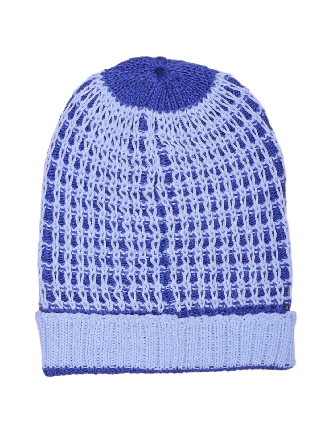 Woolen Checkered Dark Blue and Sky Blue