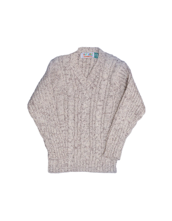 Sweater White and Brown