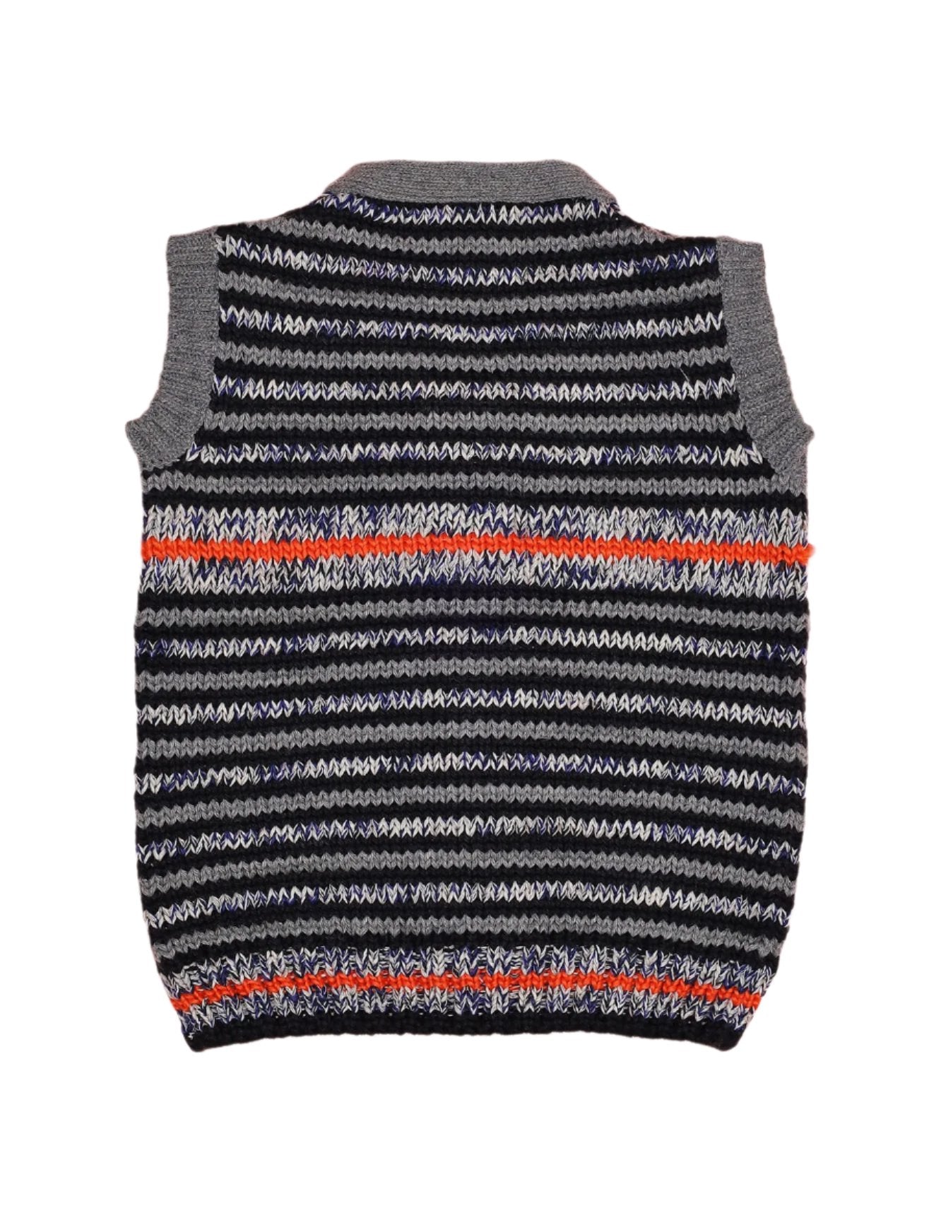 Newest Striped Charcoal Gray Toddler Sweater