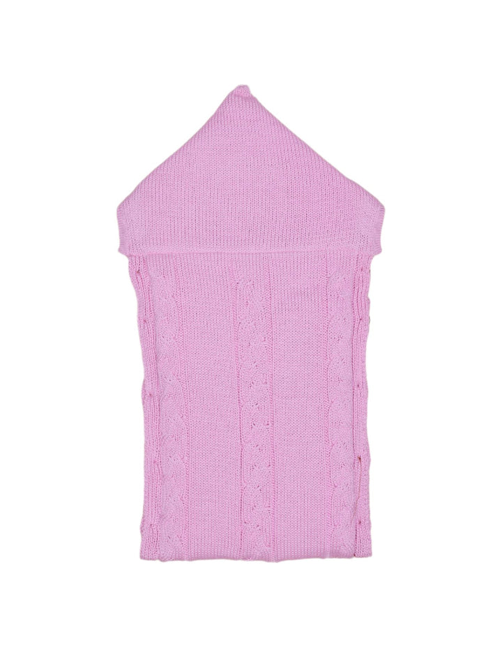 Woolen Hooded Carry Nest - Pink