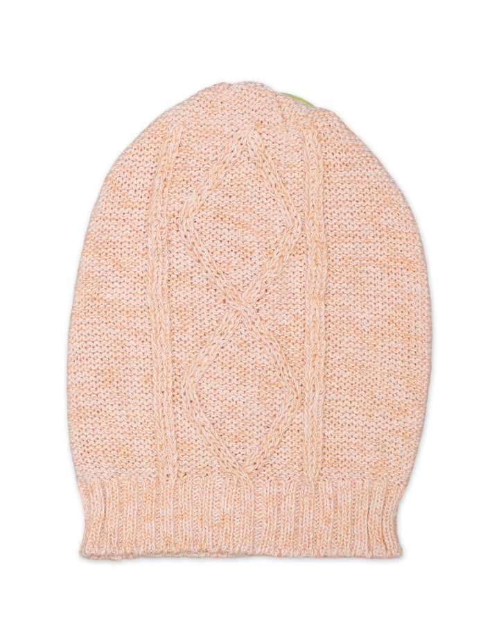 Caps Woolen Light Orange for Girls