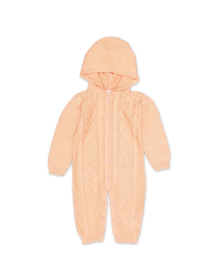 Romper Hooded Peach Infant