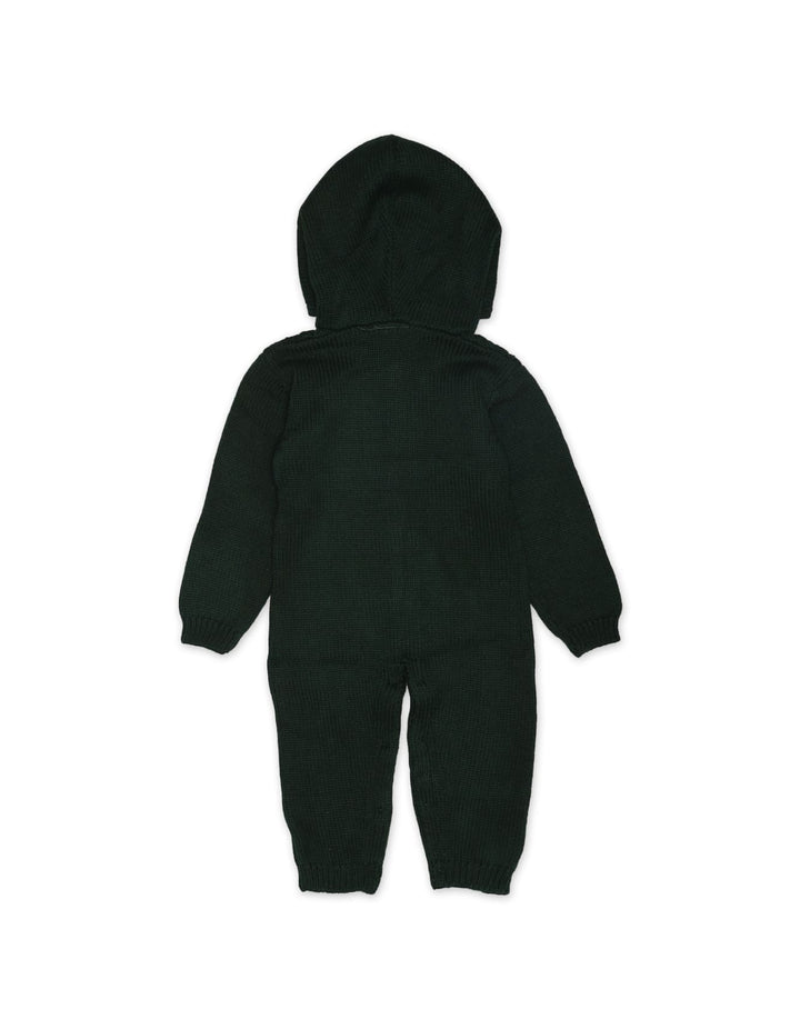 Romper Hooded Green Infant