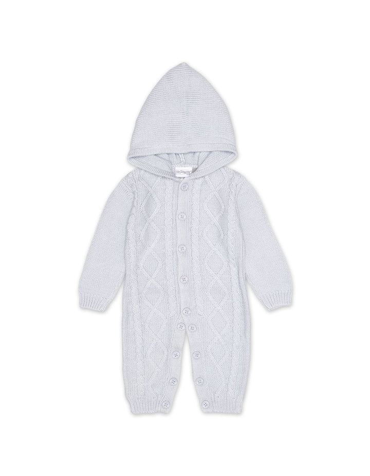 Romper Hooded Lt Grey Infant