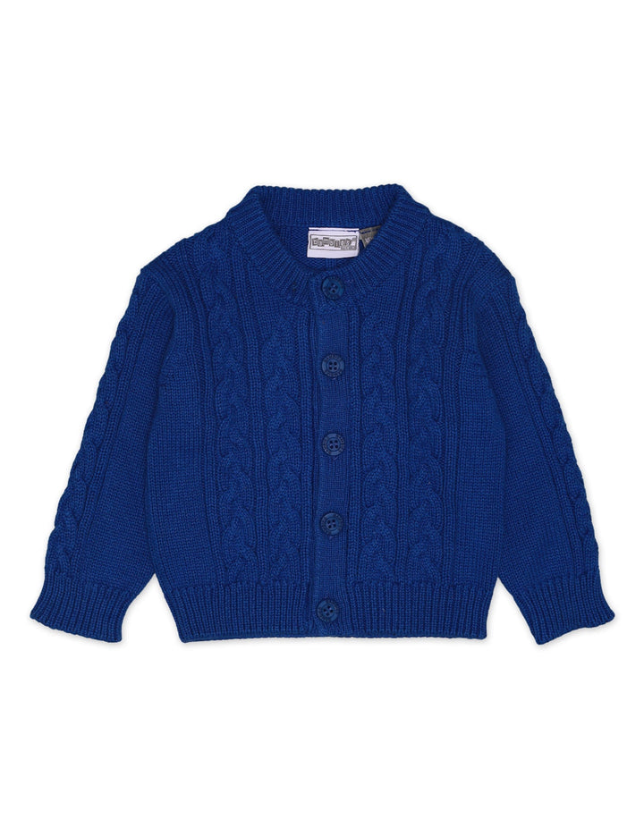 Knitted Suit Set Royal Blue 3 Pcs for Boys