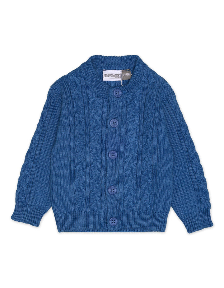 Knitted Suit Set Blue 3 Pcs for Boys