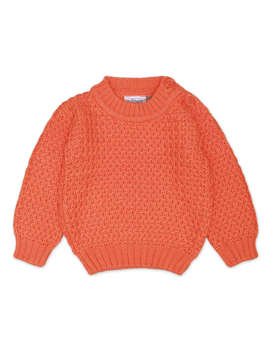 Knitted Suit Set Orange 3 Pcs for Boys