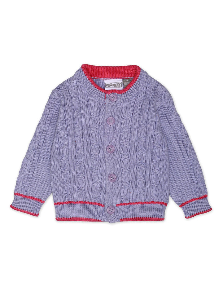 Knitted Suit Set Lilac 3 Pcs for Unisex