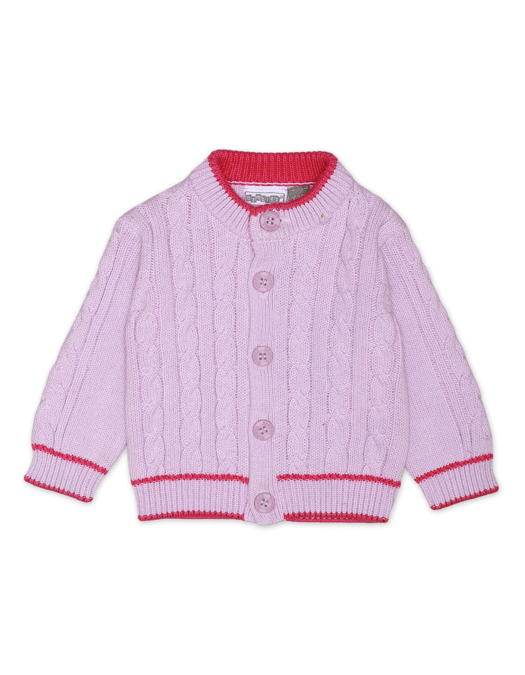 Knitted Suit Set  Purple 3 Pcs for Girls