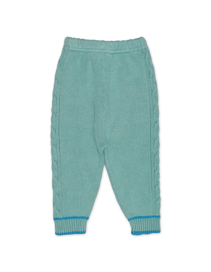 Knitted Suit Set Mint Blue 3 Pcs for Unisex