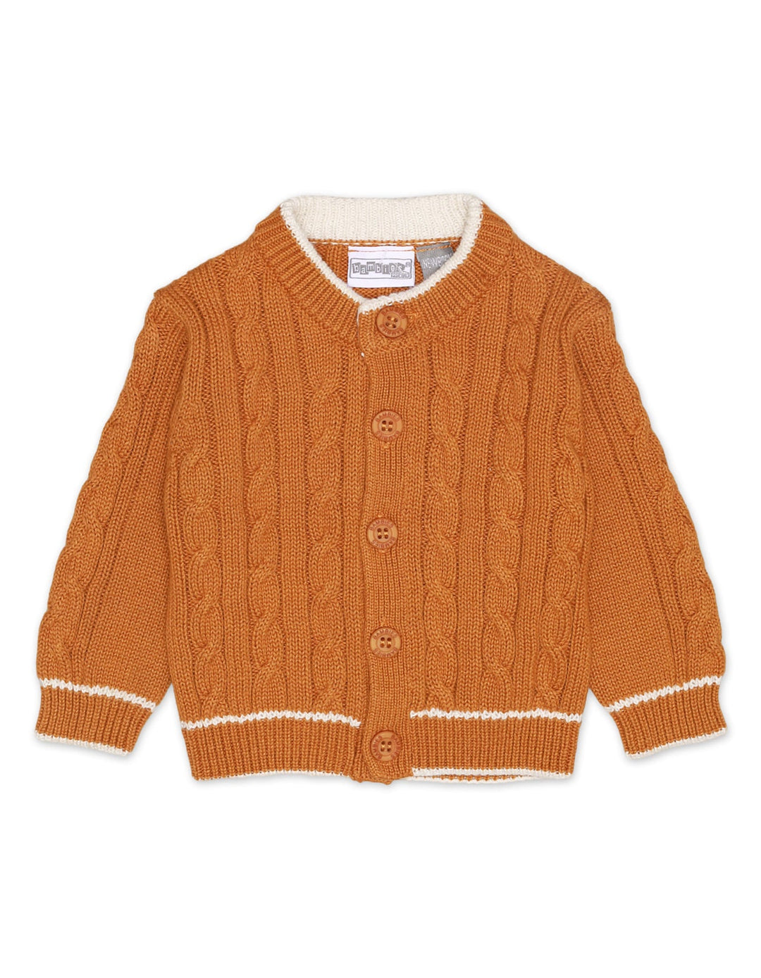 Knitted Suit Set Mustard 3 Pcs for Unisex