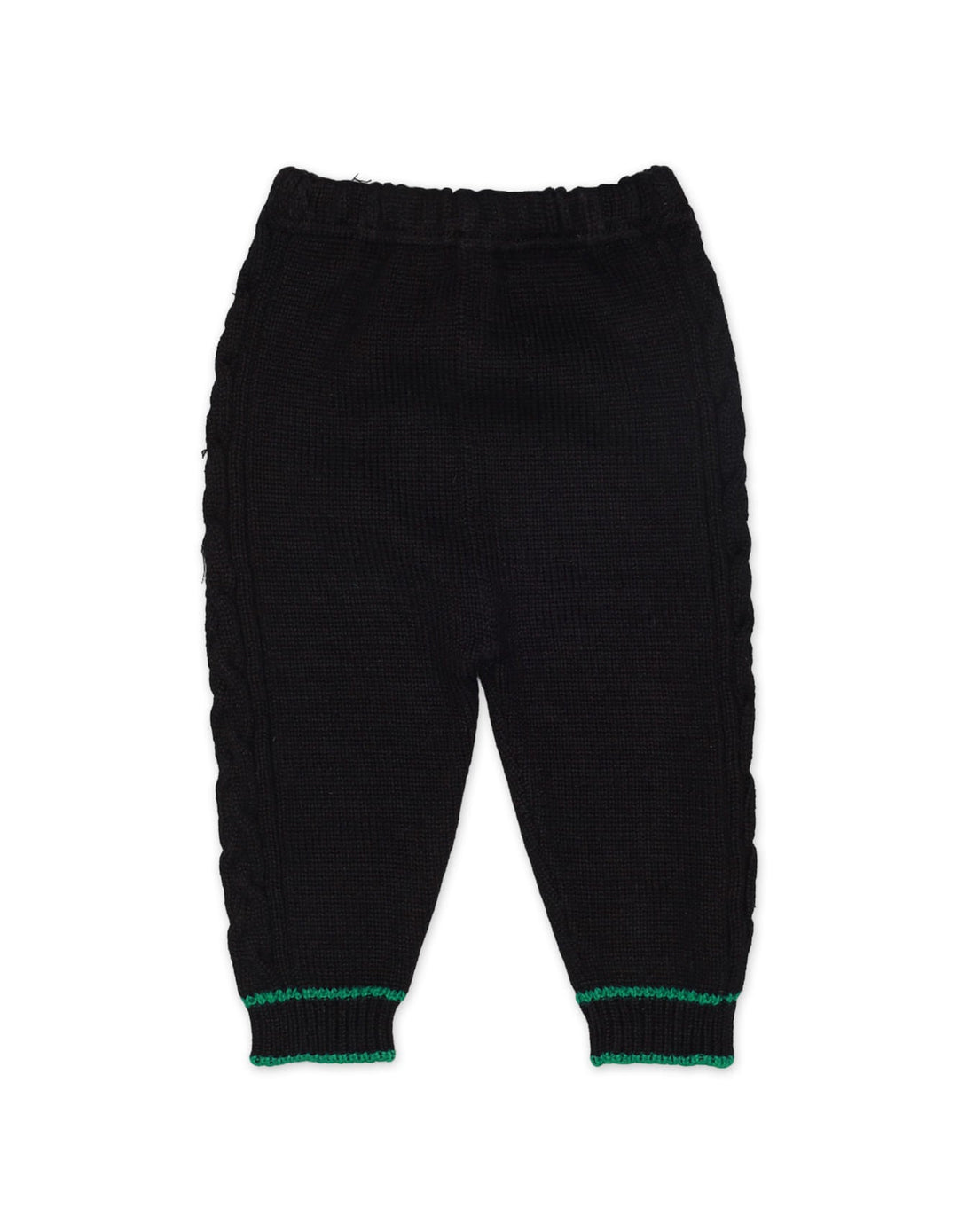 Knitted Suit Set Black 3 Pcs for Boys