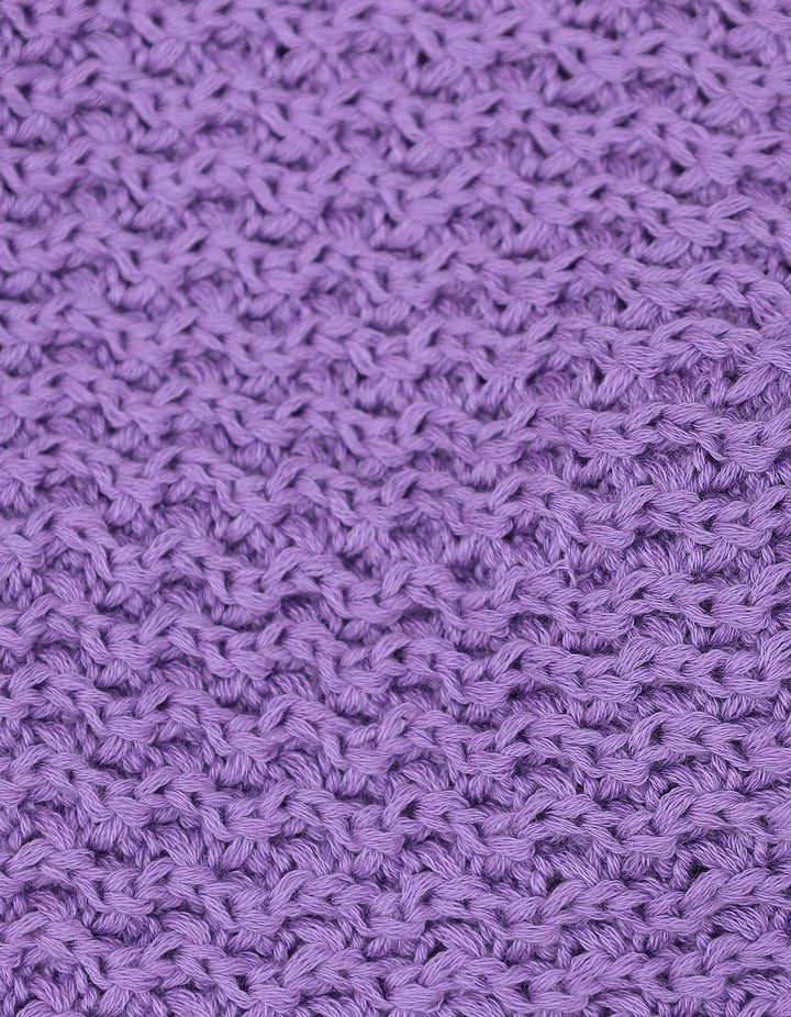 Caps Woolen Solid Purple