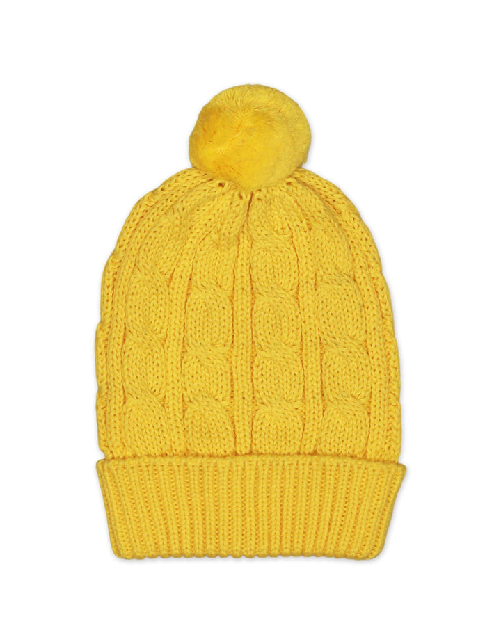 Zubaida's Caps Woolen Yellow