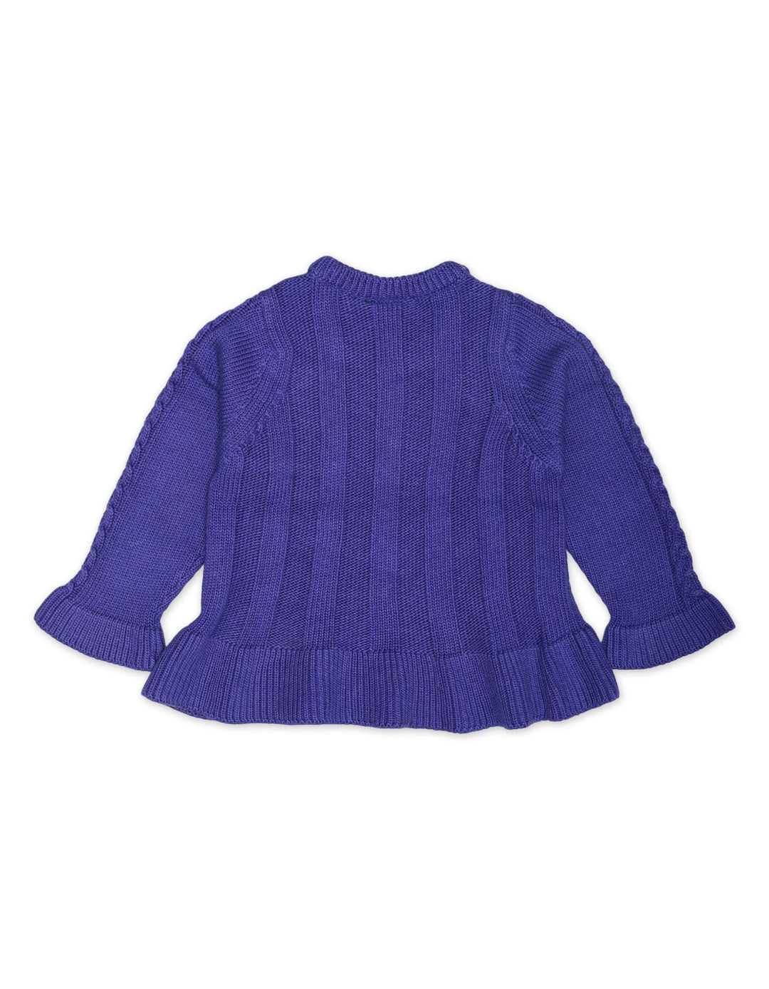 Sweater Frill Bottom Purple for Girls