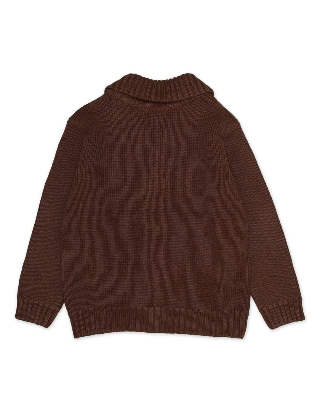 Sweater Collar Style Button Down Dark Brown Toddler for Boys