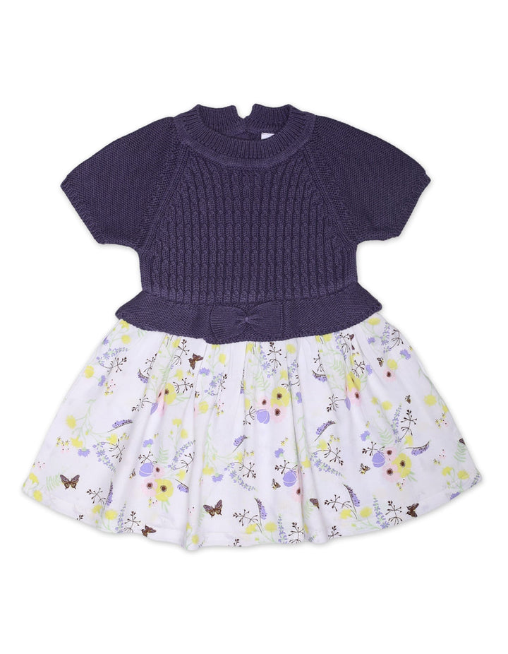 Frock Woolen Purple Infant  for Girls