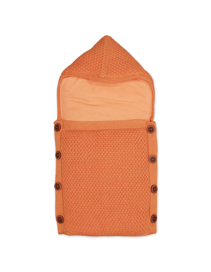 Carry Nest Woolen Orange Front Button