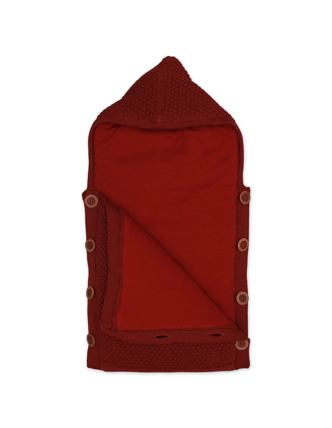 Carry Nest Woolen Maroon Front Button