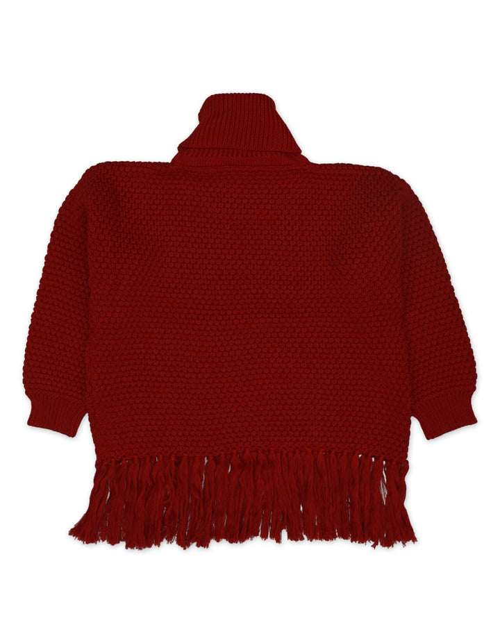 Top Woolen Maroon Toddler for Girls