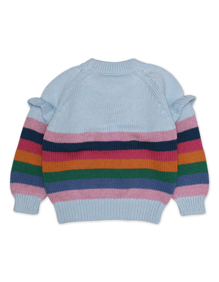 Sweater Multi Stripes Blue for Girls