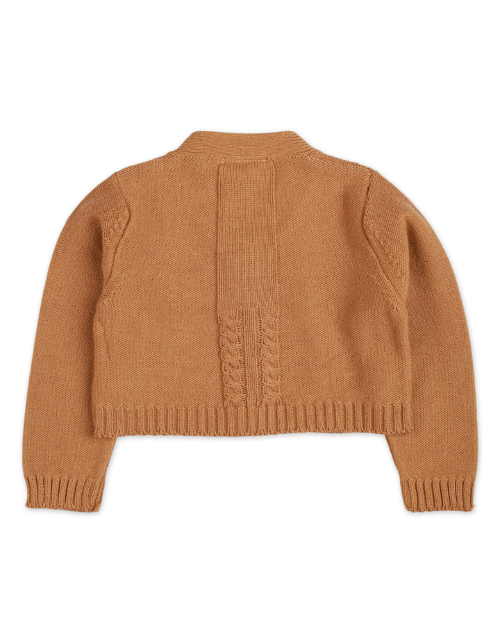 Zubaida's Sweater Cable Knit Cropped Length