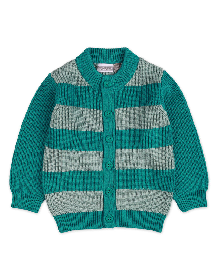 Zubaida's Sweater Button Down Stripes