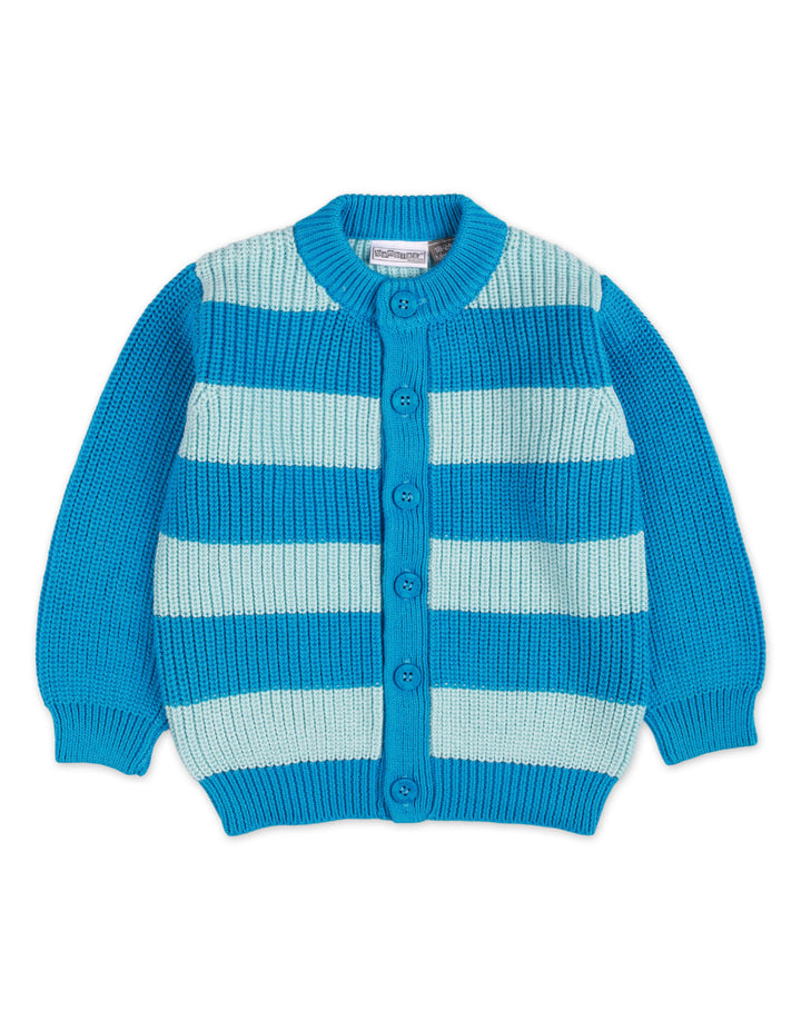 Zubaida's Sweater Button Down Stripes