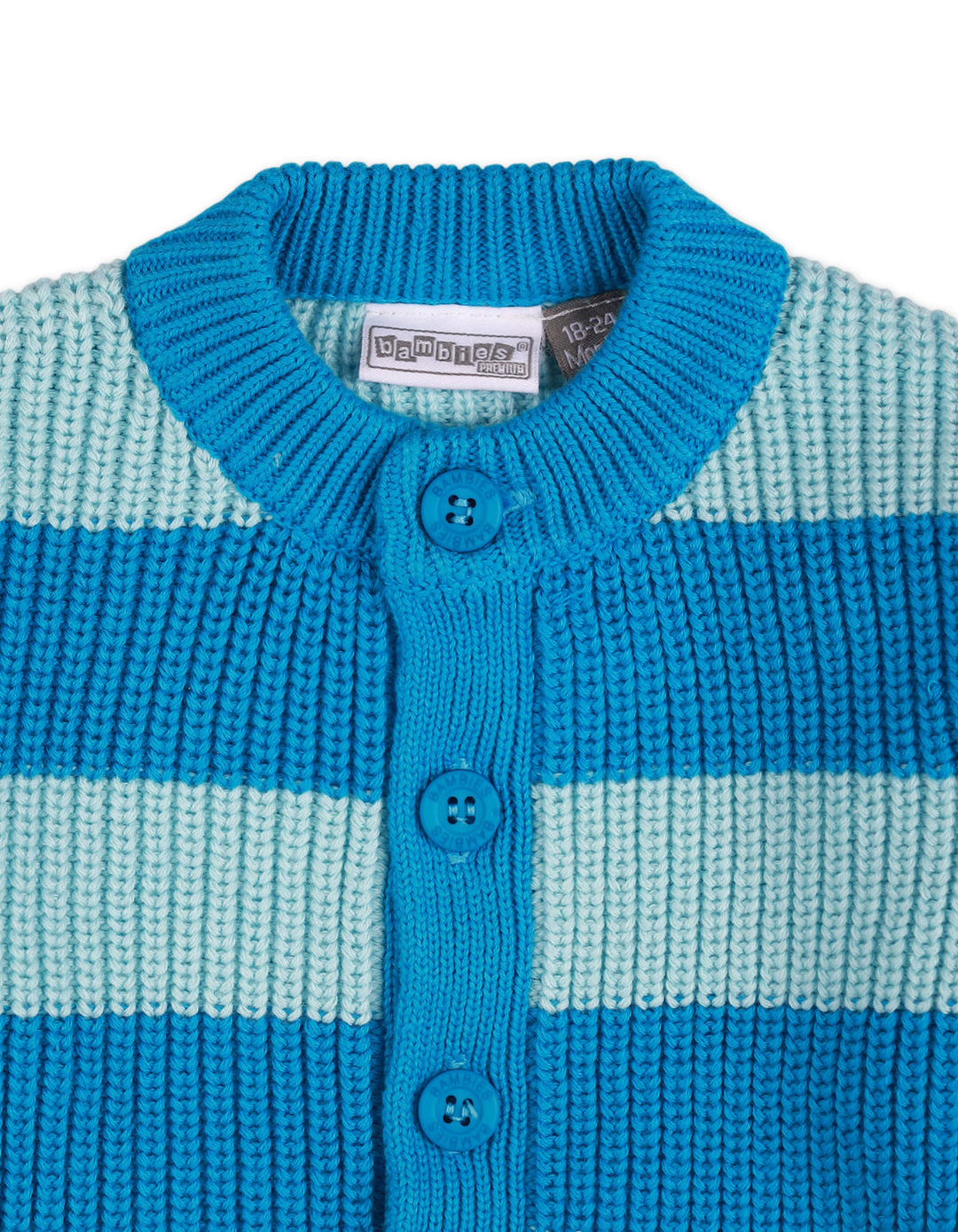 Zubaida's Sweater Button Down Stripes