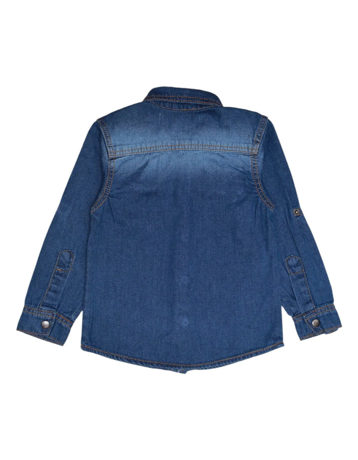 Zubaida's Denim Shirt Blue for Boys - Toddler