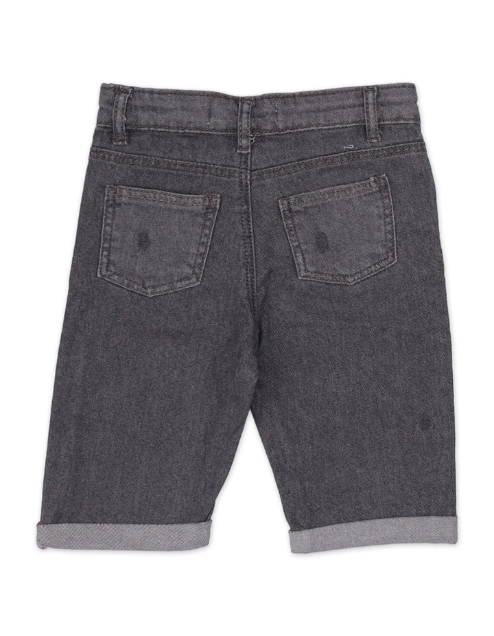 Bermuda Denim Shorts for Boys - Gray